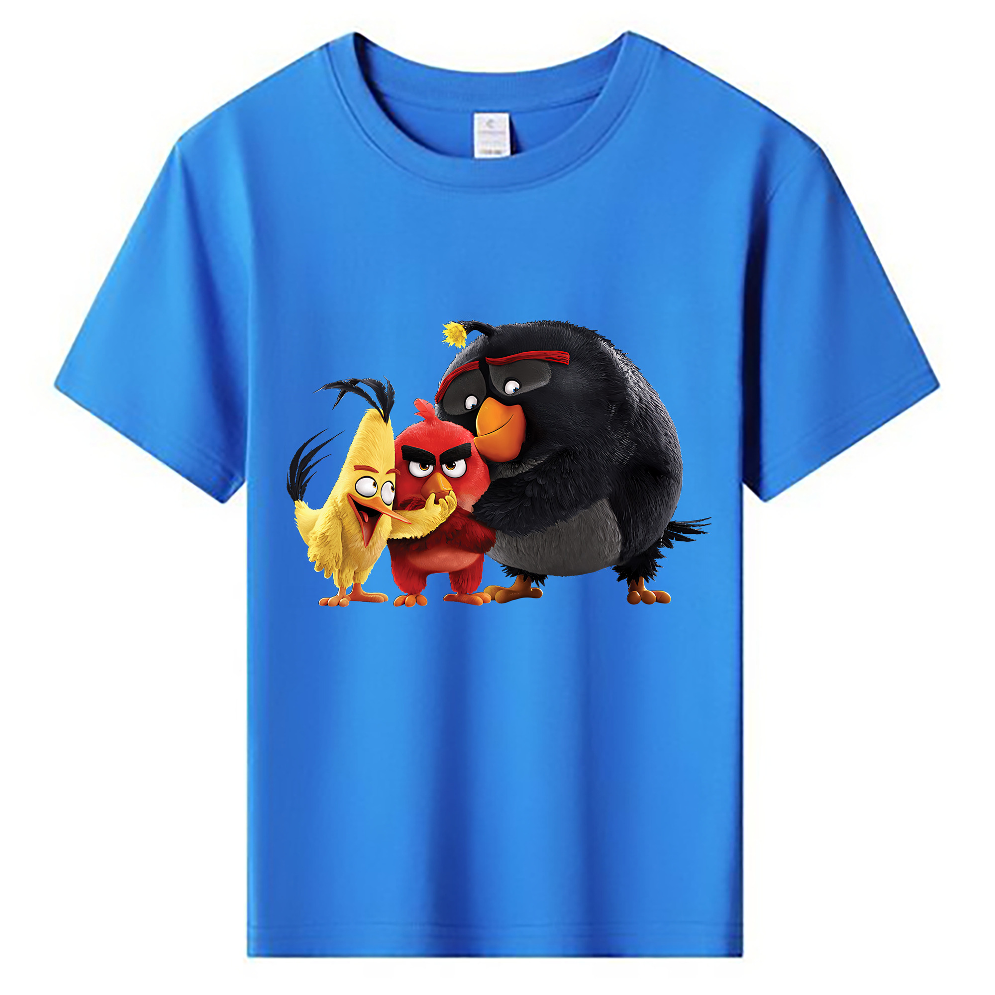 （画像用） Angry Birds アングリーバード 綿100％キッズTシャツ（フロントプリント）